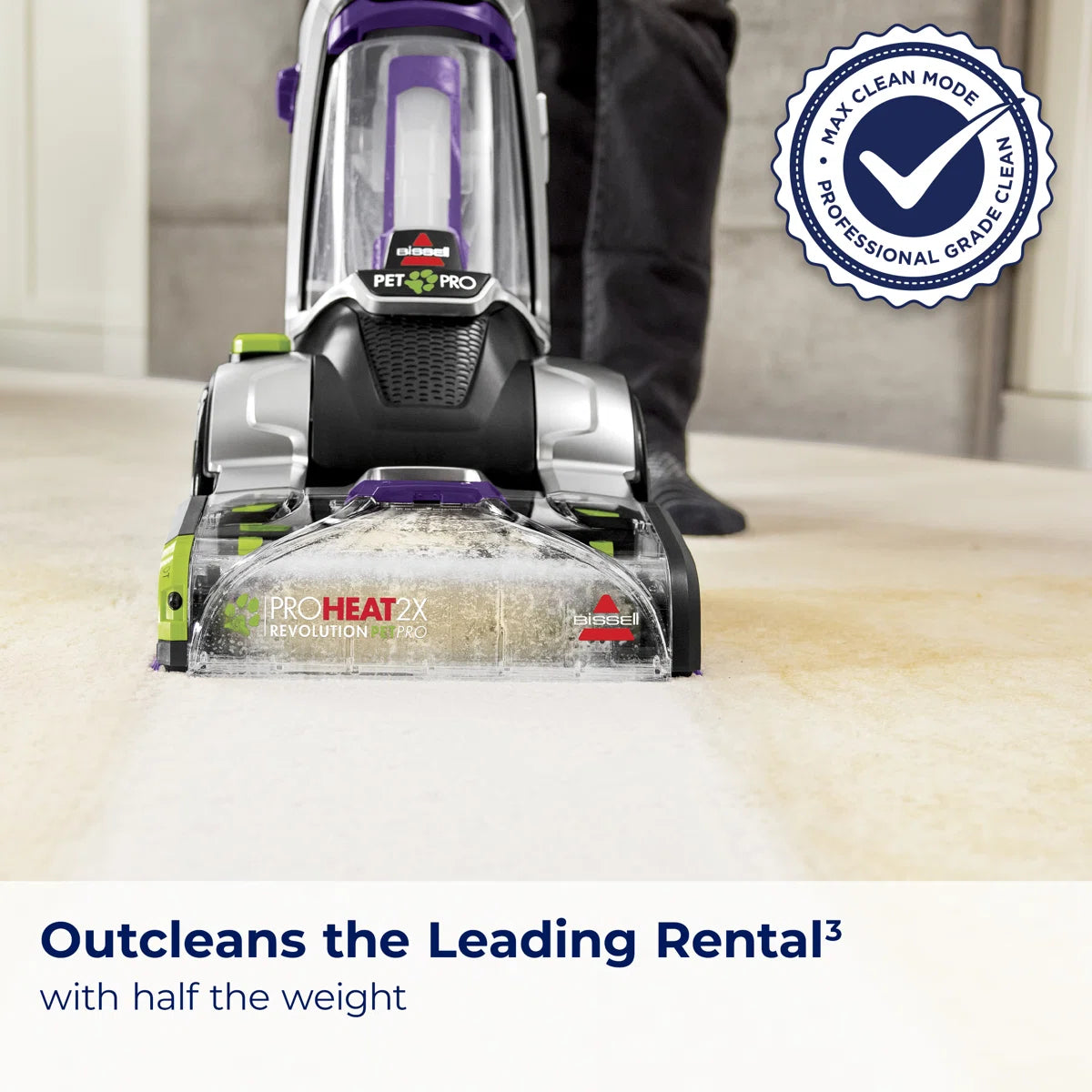 BISSEL ProHeat 2X Revolution Pet Pro Plus, Upright Deep Cleaner, Dual Dirt Lifter Powerbrush, Hose & Tool Attachment