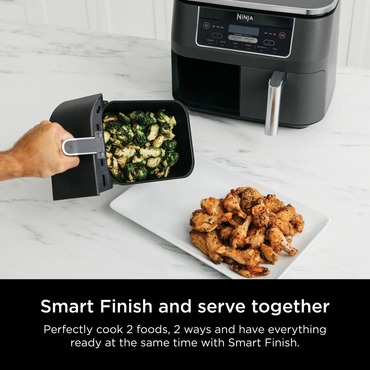 Ninja Foodi 6-in-1 8-Quart 2-Basket Air Fryer with DualZone Technology