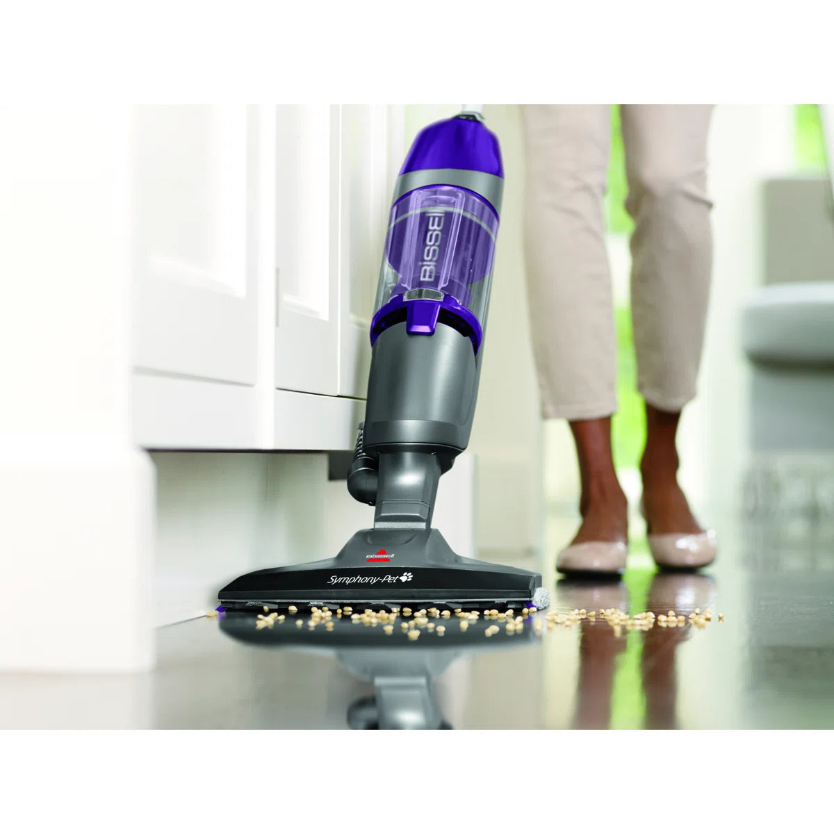 BISSEL Symphony Pet Steam Mop and Steam Vacuum Cleaner for Hardwood and Tile Floors, with Microfiber Mop Pads