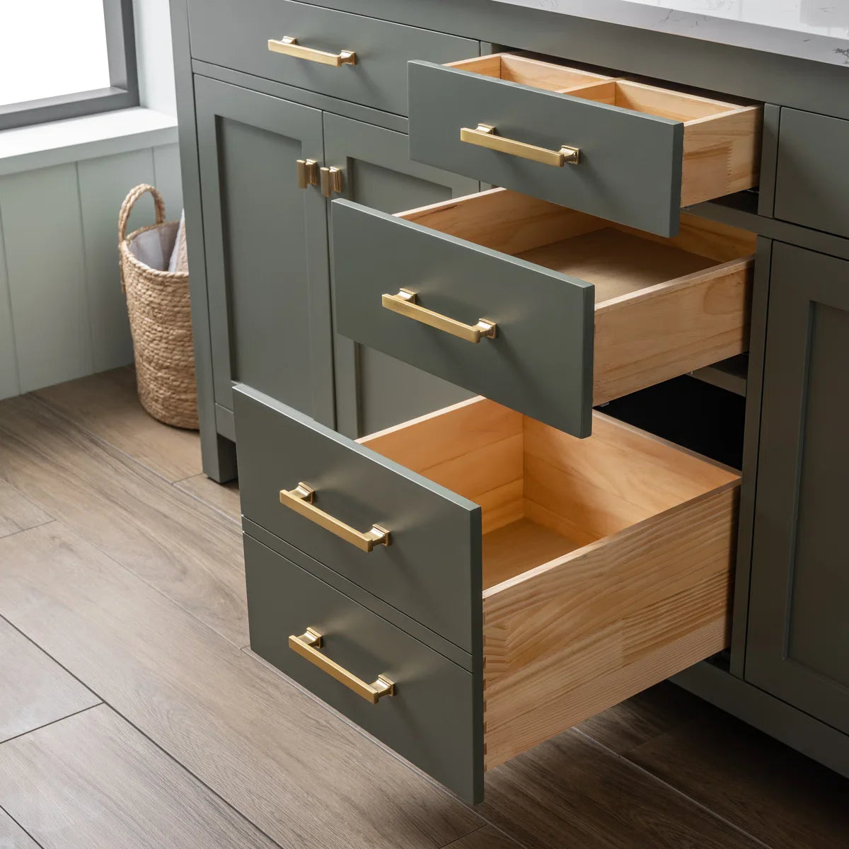 Ajhane 72" Double Bathroom Vanity Set