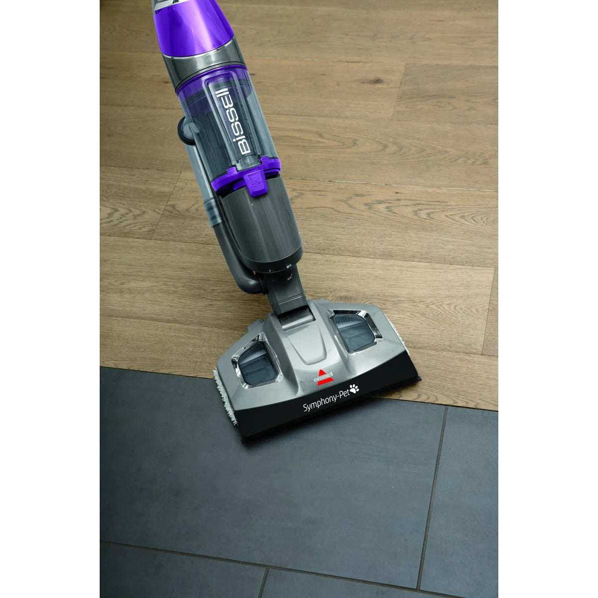 BISSEL Symphony Pet Steam Mop and Steam Vacuum Cleaner for Hardwood and Tile Floors, with Microfiber Mop Pads