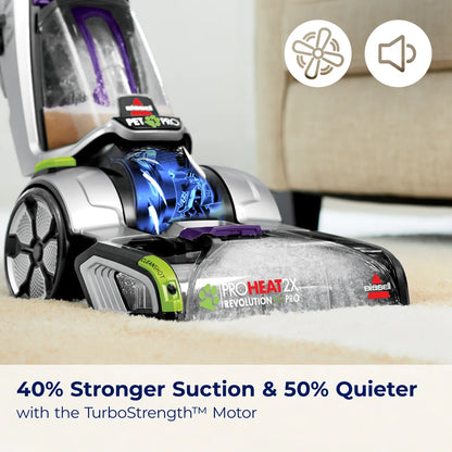 BISSEL ProHeat 2X Revolution Pet Pro Plus, Upright Deep Cleaner, Dual Dirt Lifter Powerbrush, Hose & Tool Attachment