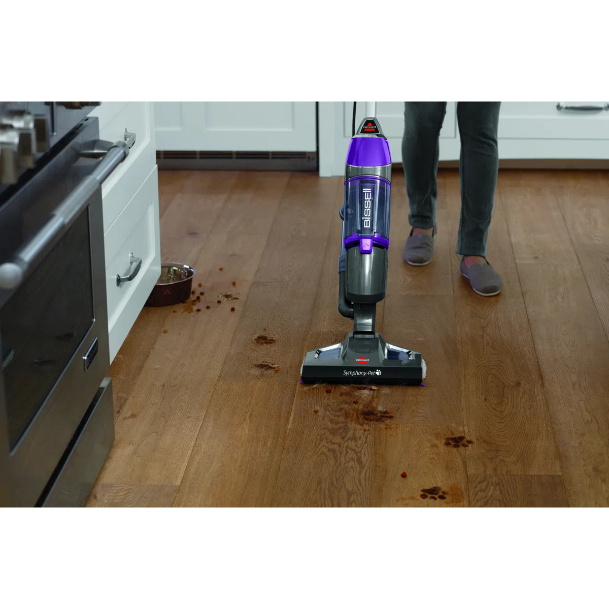 BISSEL Symphony Pet Steam Mop and Steam Vacuum Cleaner for Hardwood and Tile Floors, with Microfiber Mop Pads