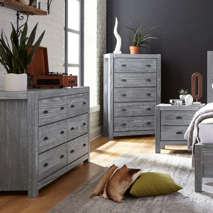 Montauk Solid Wood 59.5'' W 6 - Drawer Dresser