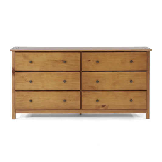 Shaker Solid Wood 63.75'' W 6 - Drawer Dresser