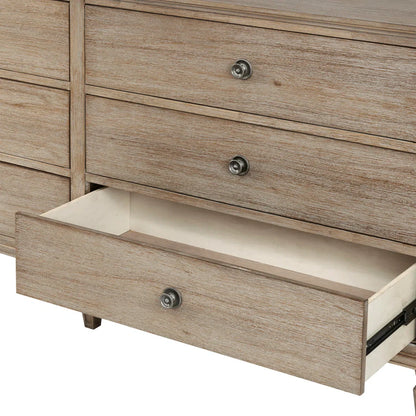 Victoria 6-Drawer Double Wide Wood Dresser